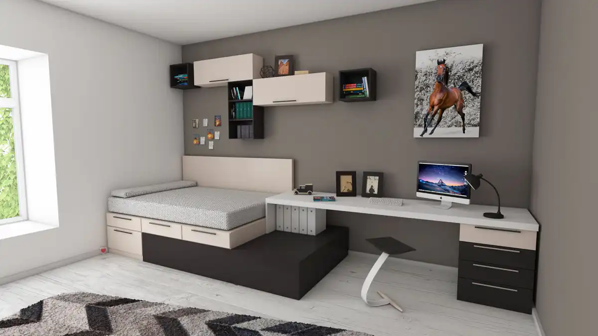 Sala contemporánea preparada para mostrar escala, luz y proporciones de una casa de lujo